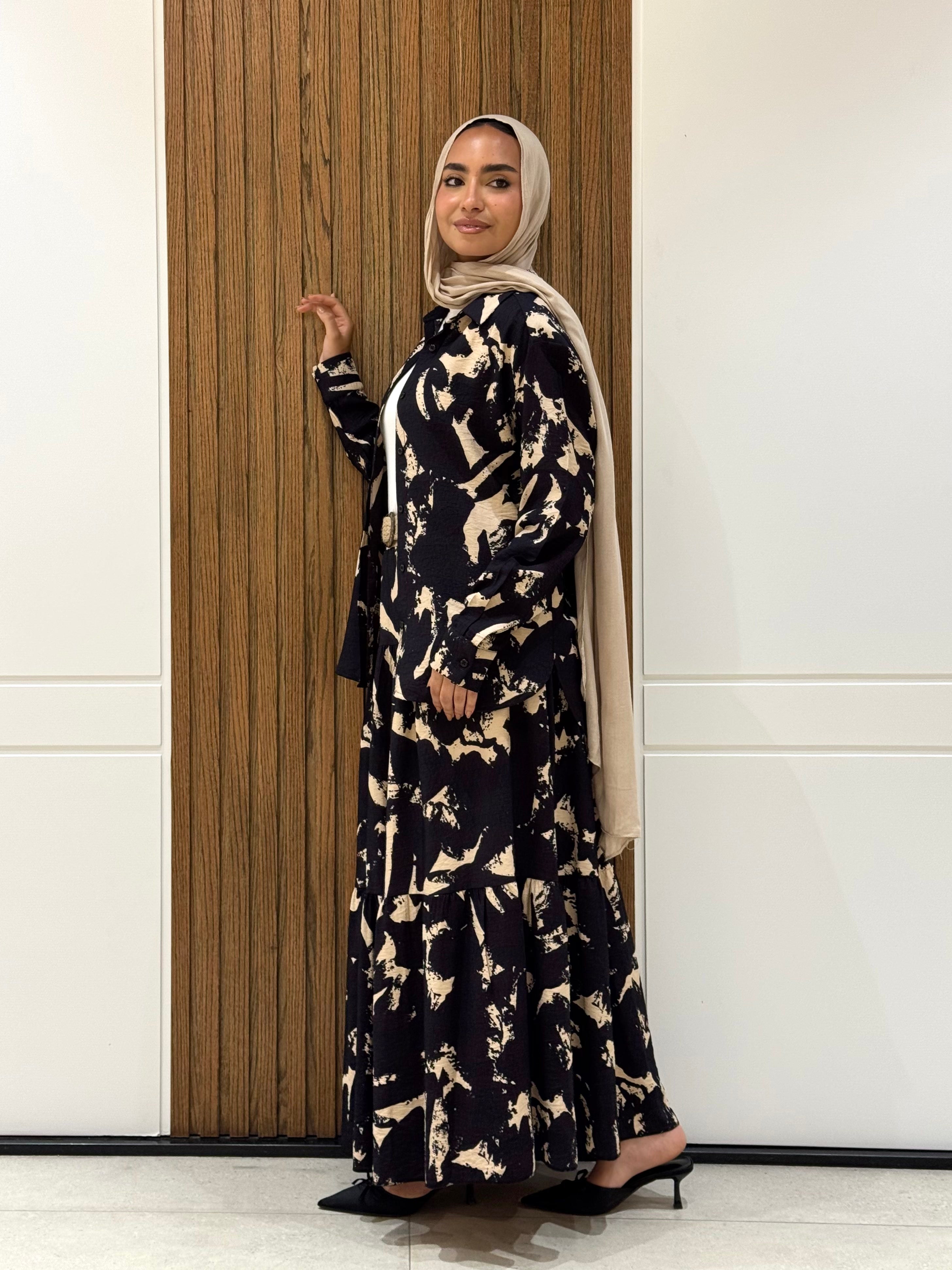 Skirt-Spanish Linen- Black