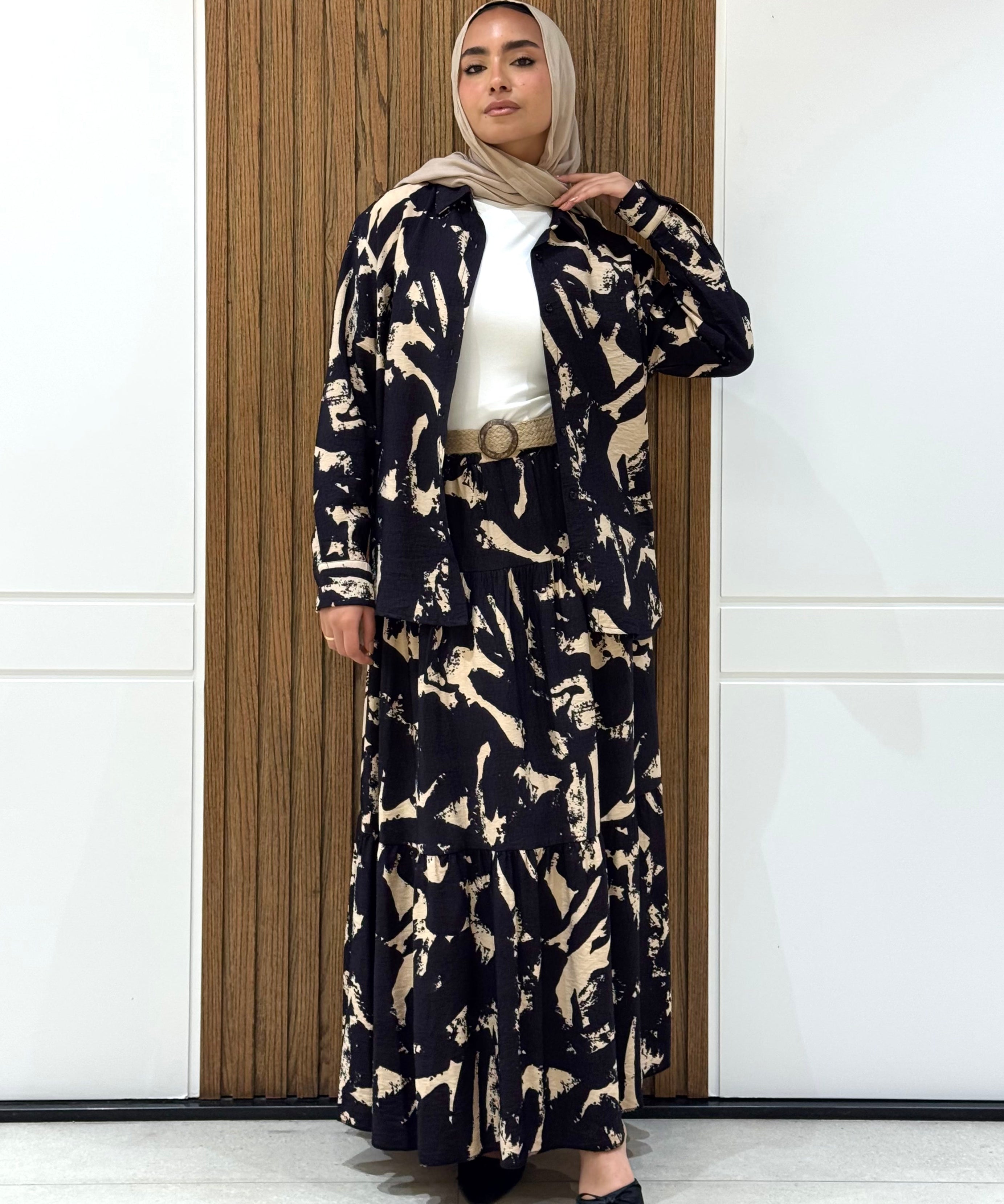 Shirt-spanish linen-BLACK