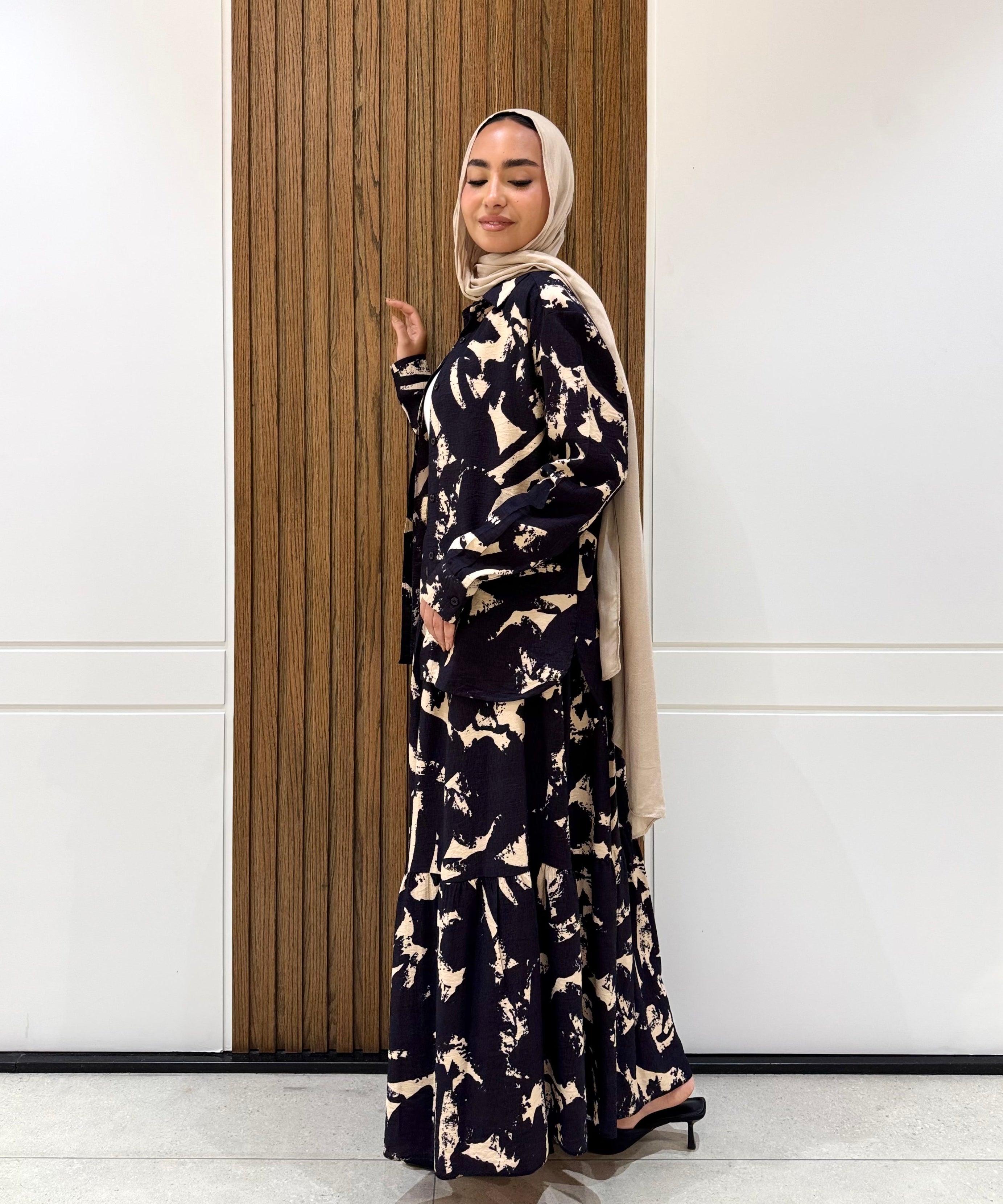 Skirt-Spanish Linen-Navy