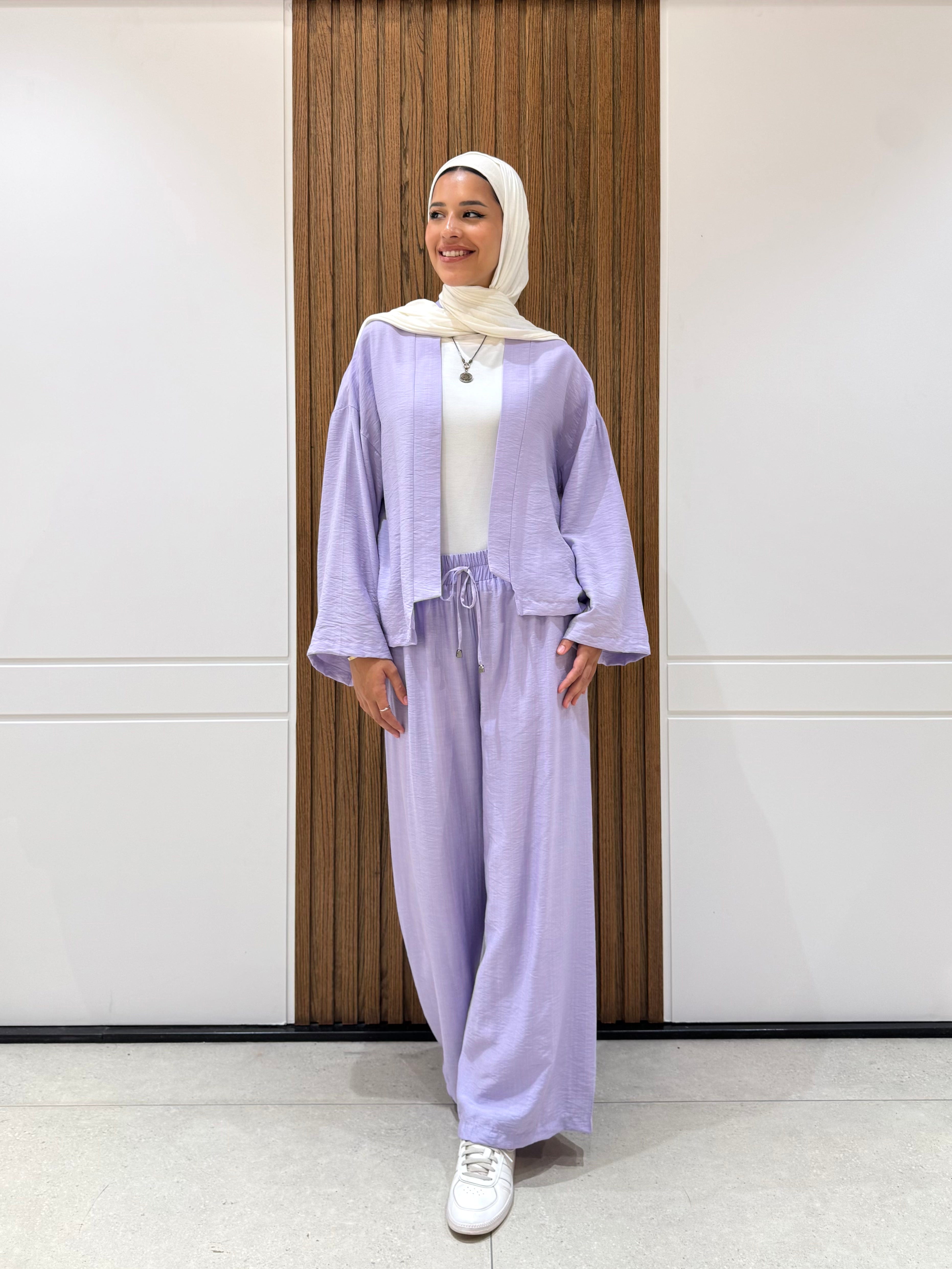 Cardigan-Spanish Linen-LAVANDER