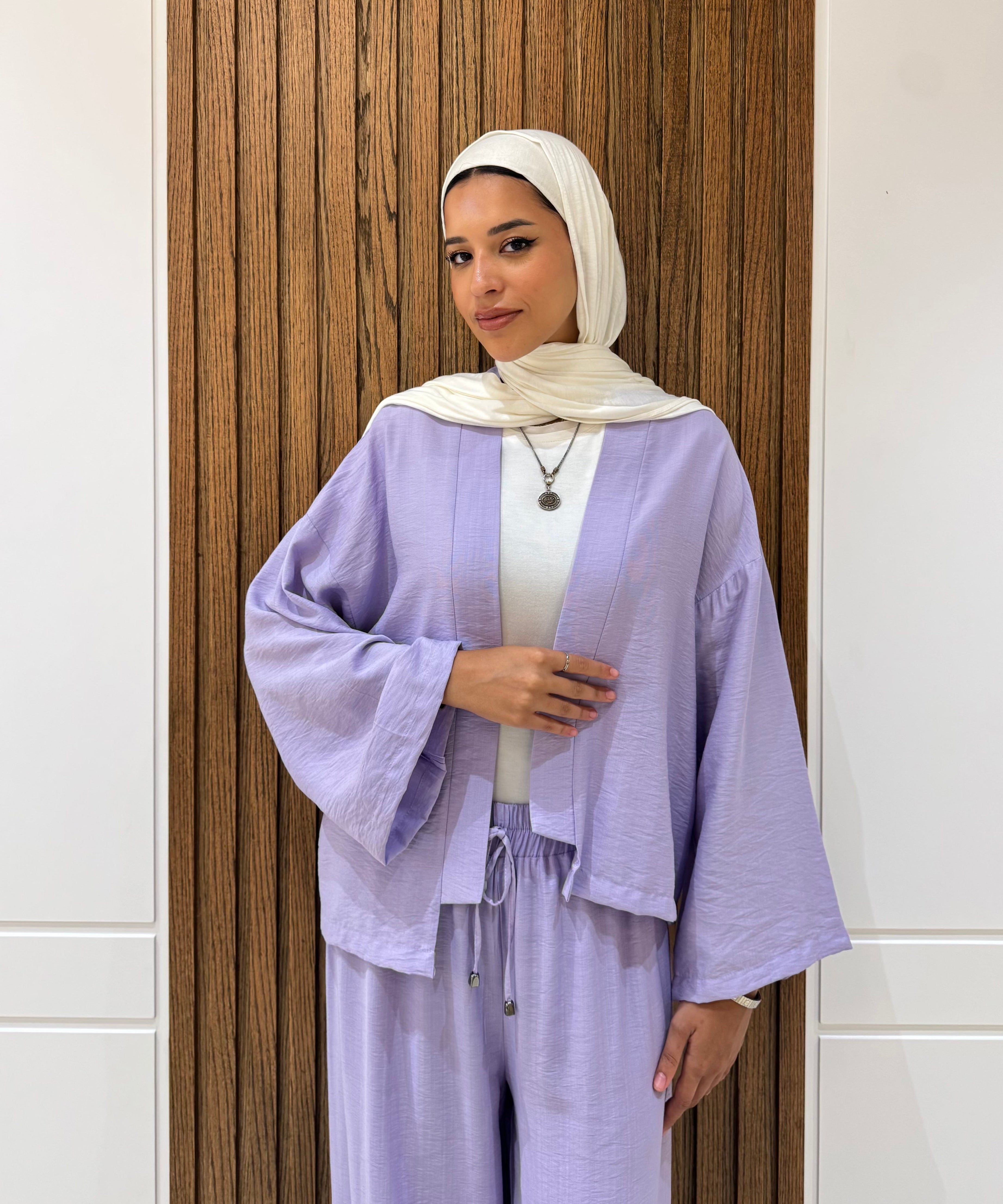 Cardigan-Spanish Linen-LAVANDER