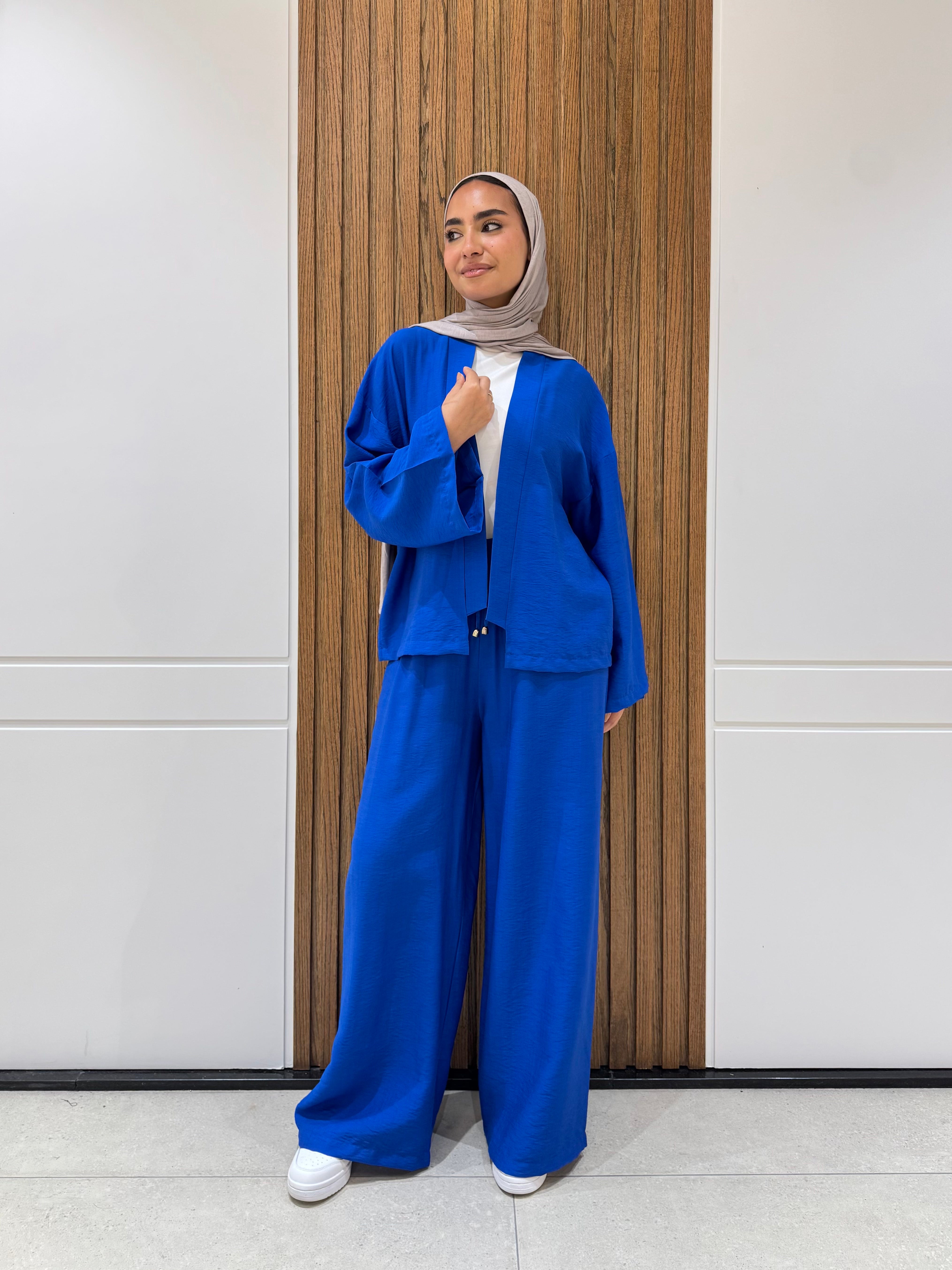 Cardigan-Spanish Linen-BLUE