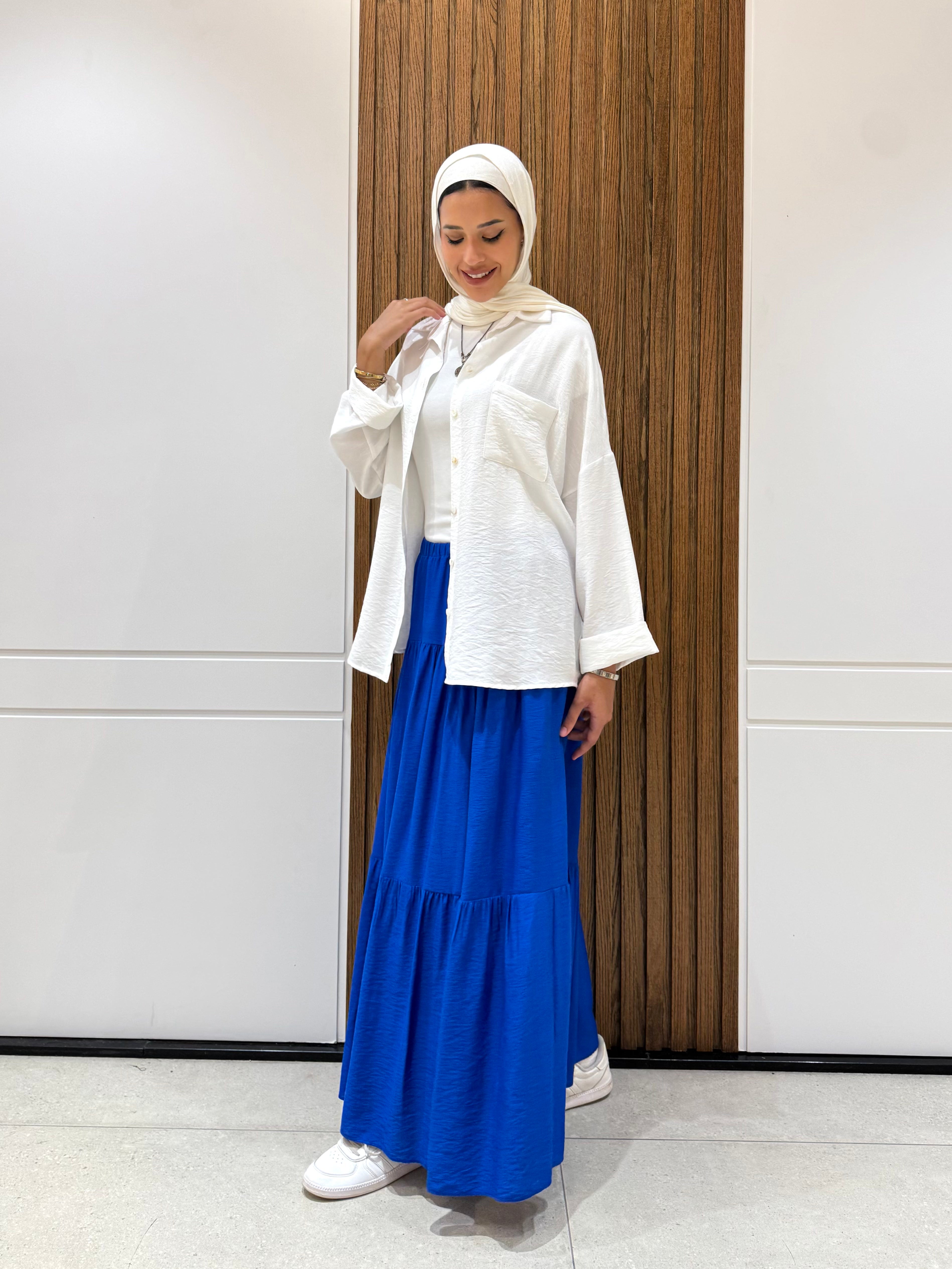 Rolled-up Sleeves Oversized Shirt