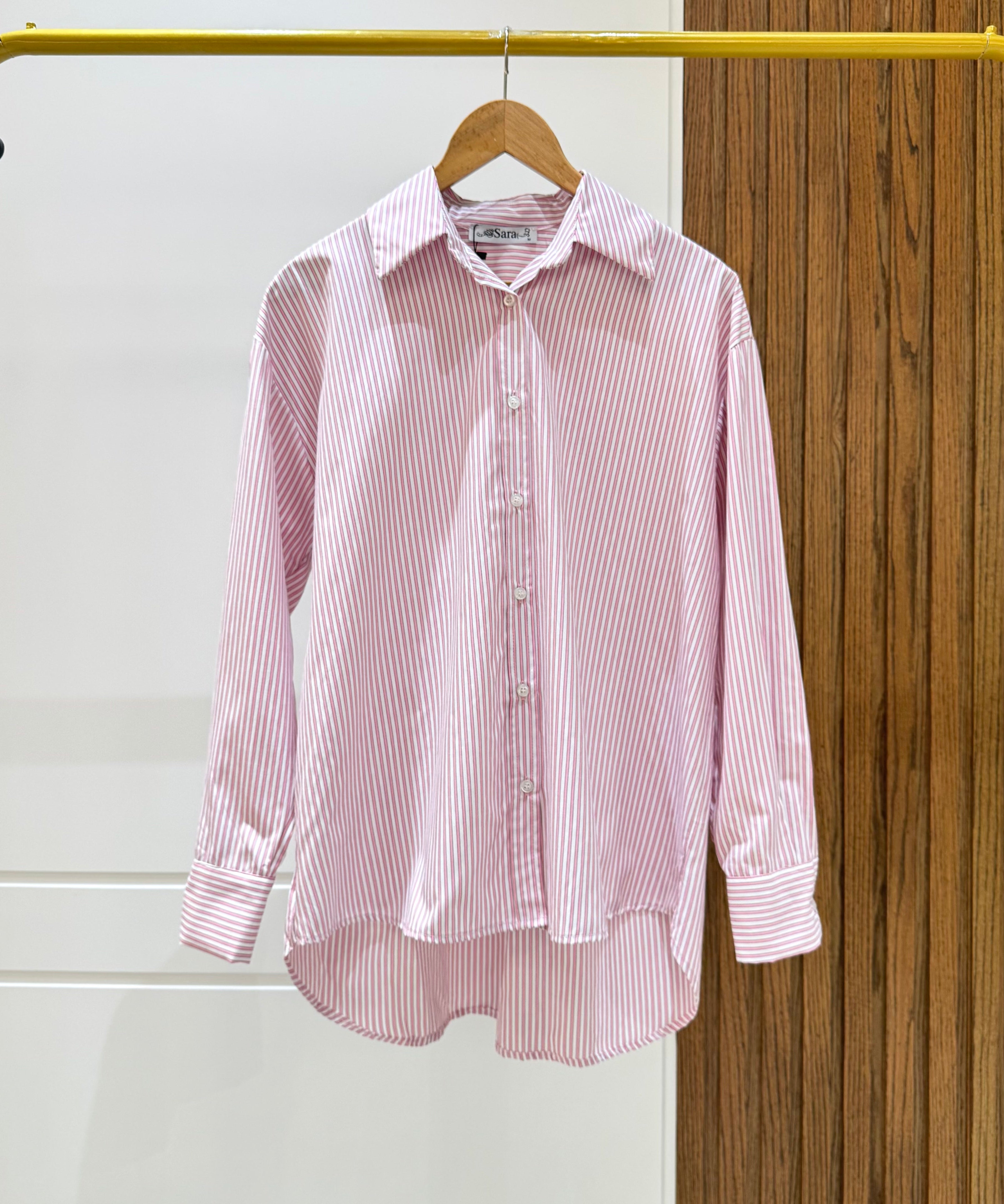 Shirt-Cotton polyester- Rose