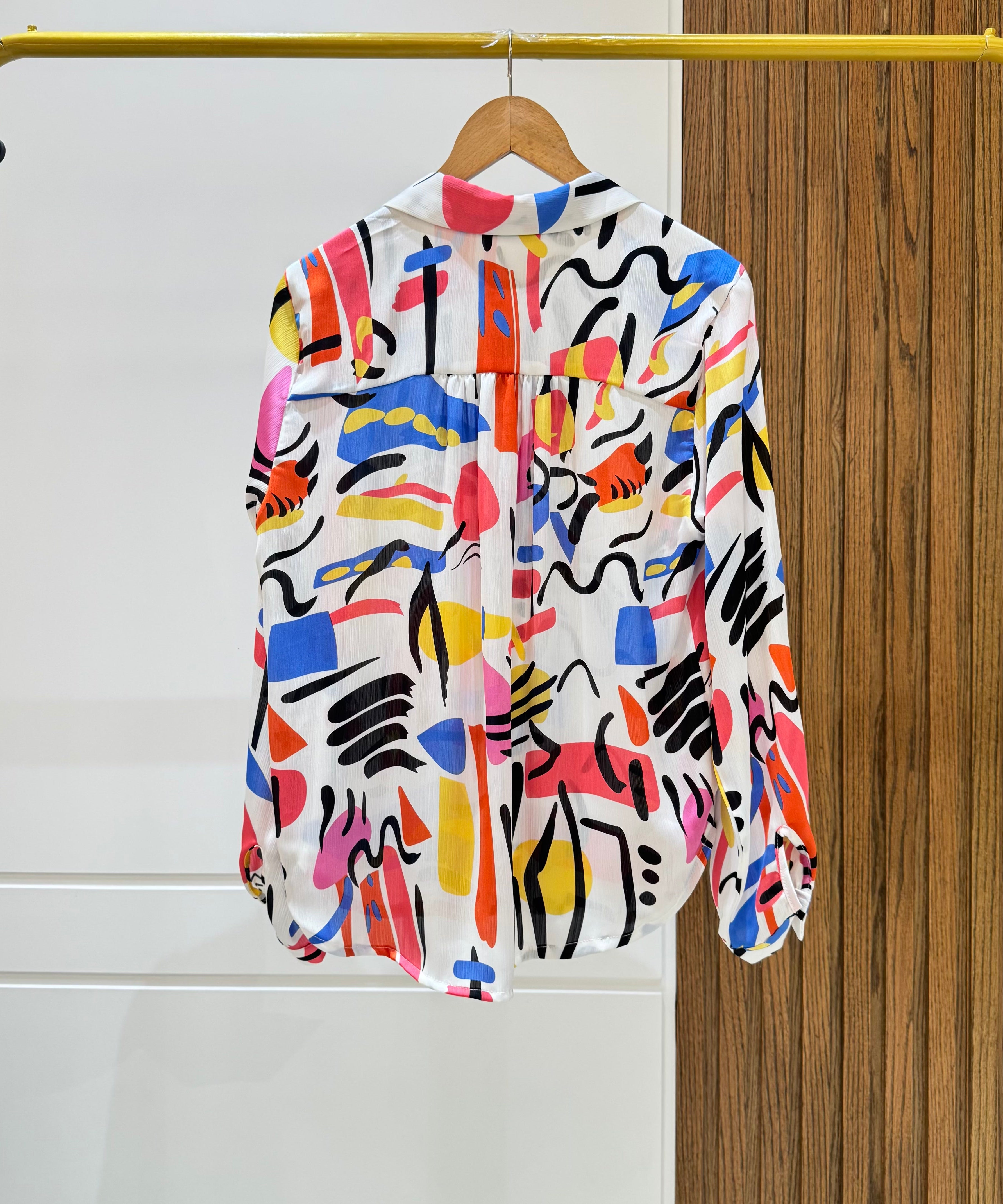 Casual Shirt-Chiffon-FUCHSIA