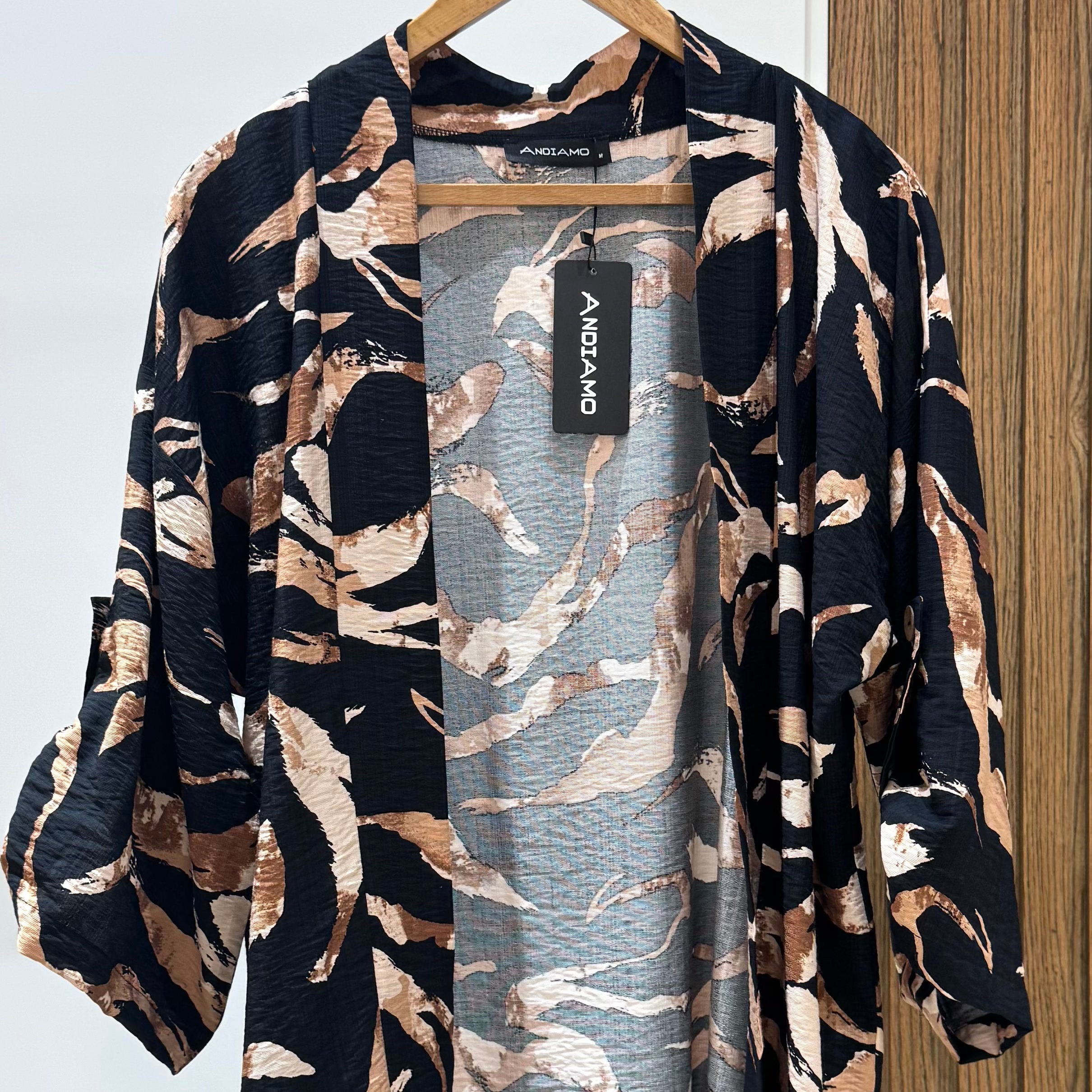 Cardigan-Spanish Linen-BROWN