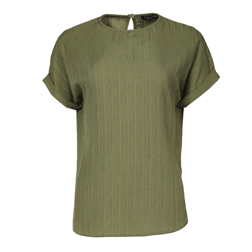 Blouse-Cotton Viscose-OLIVE