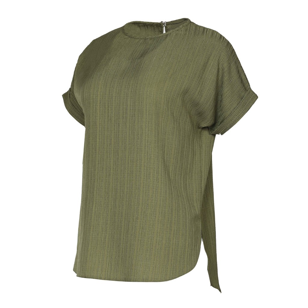 Blouse-Cotton Viscose-OLIVE