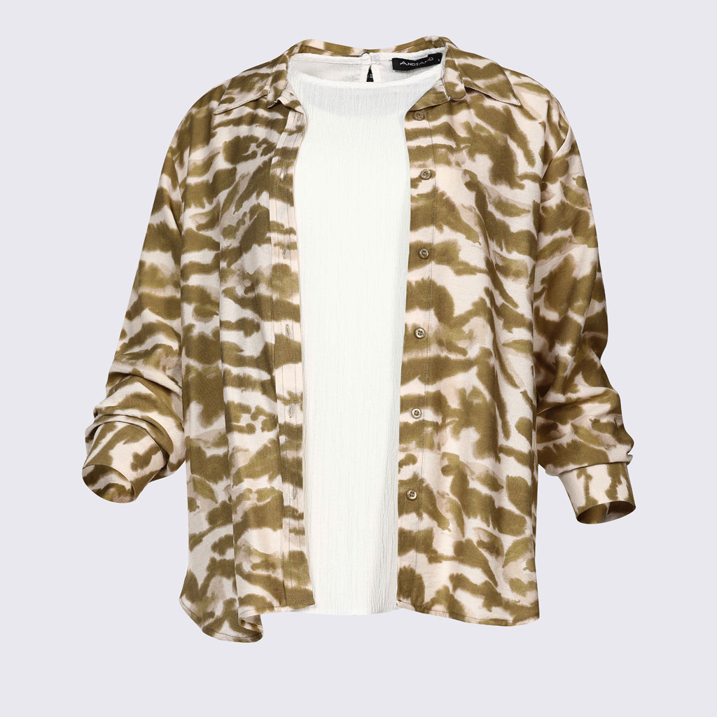 Shirt-Spanish Linen-OLIVE