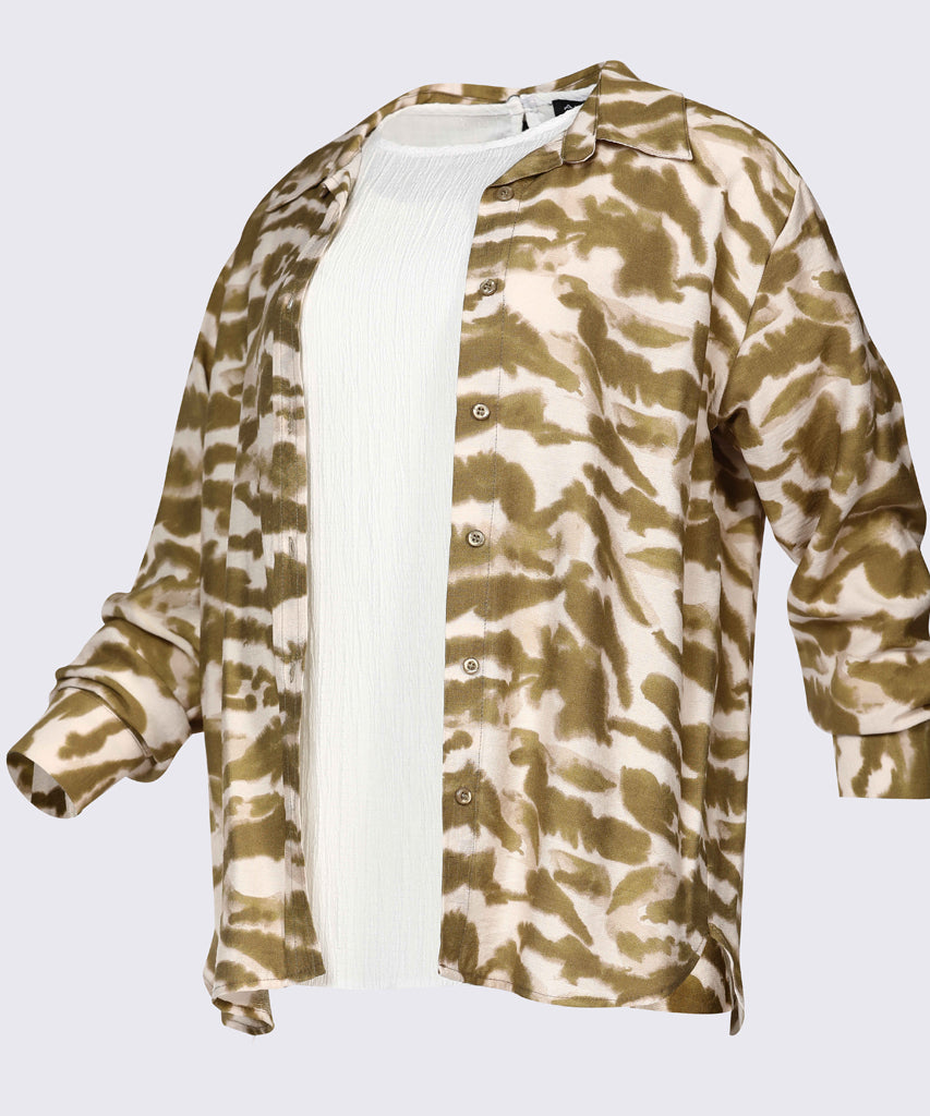 Shirt-Spanish Linen-OLIVE