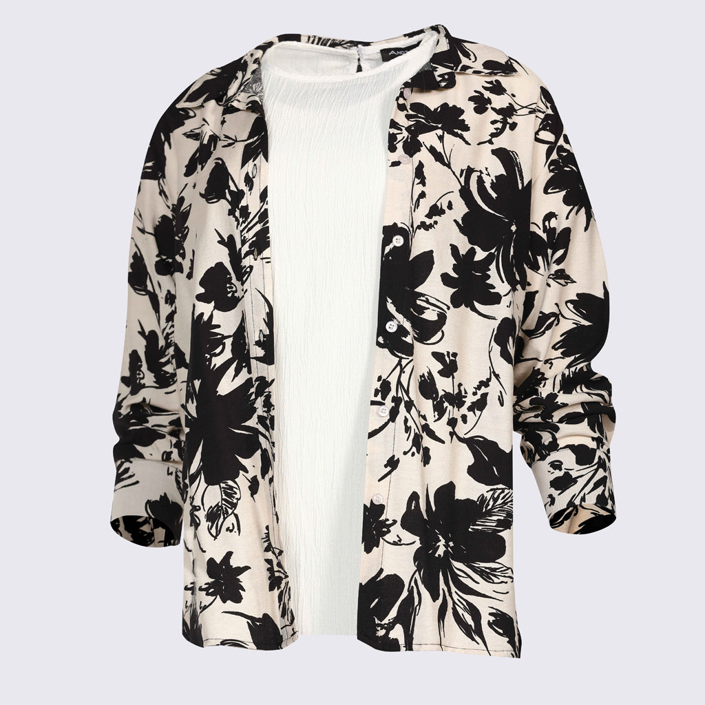 Shirt-Spanish Linen-BLACK