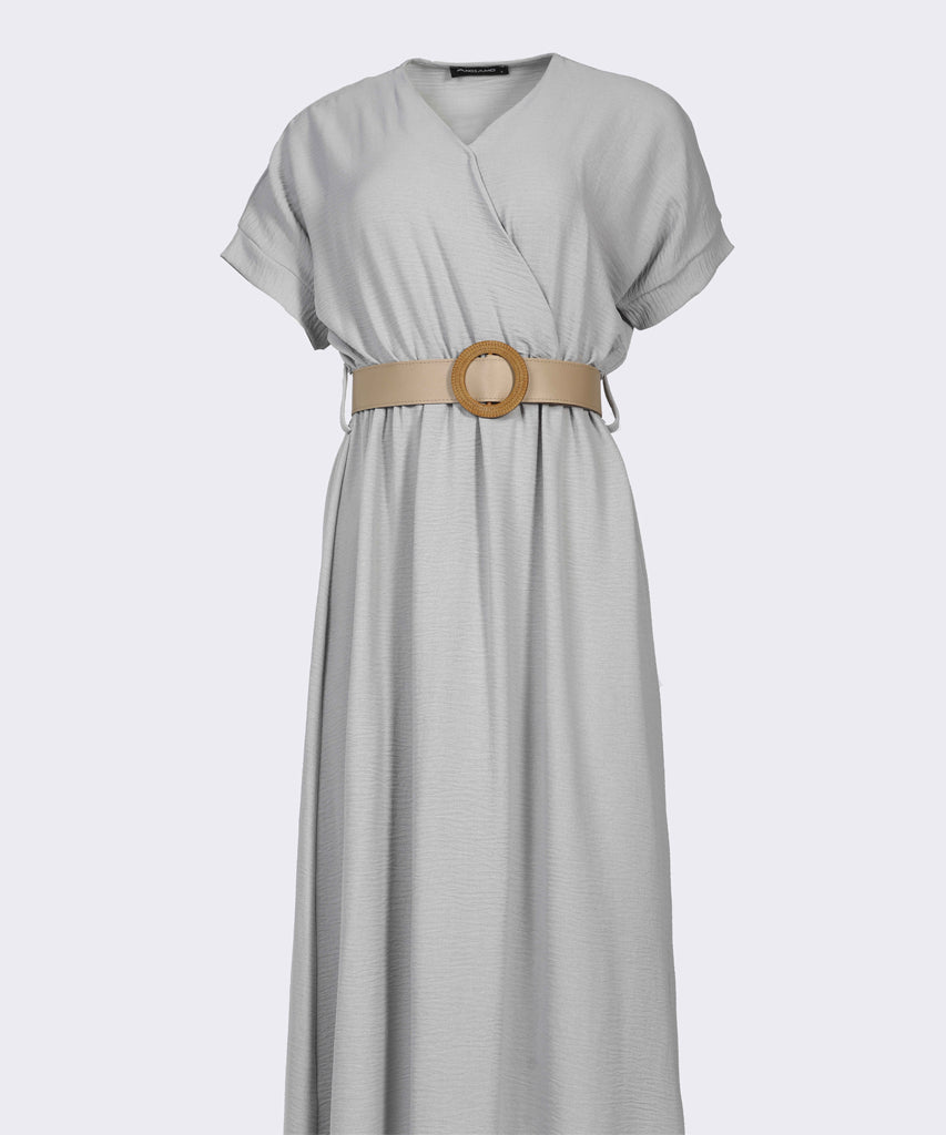 Dress-Cotton Viscose-GRAY