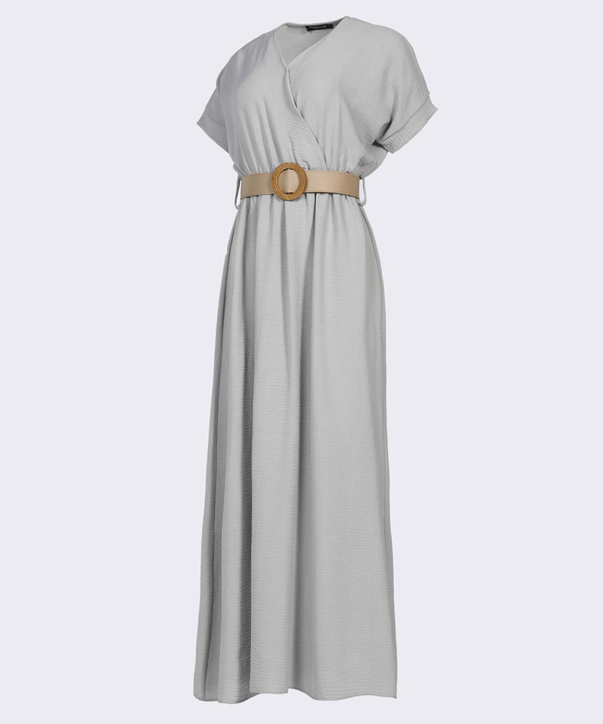 Dress-Cotton Viscose-GRAY
