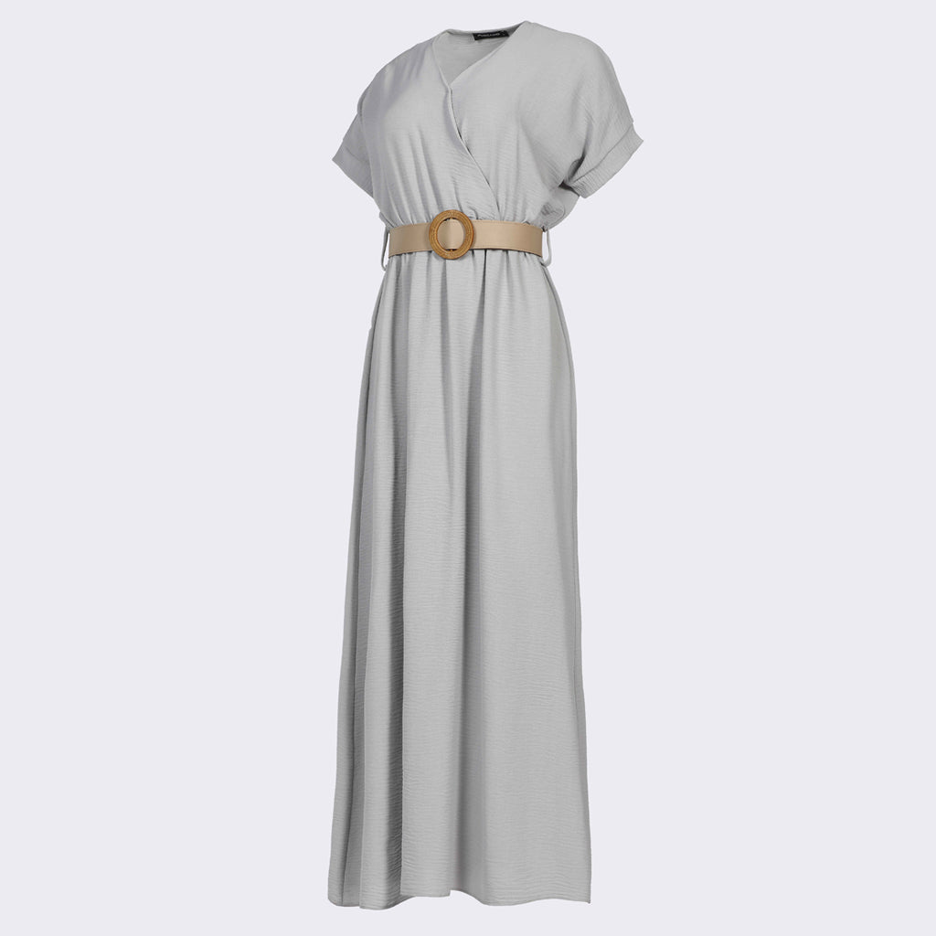 Dress-Cotton Viscose-GRAY