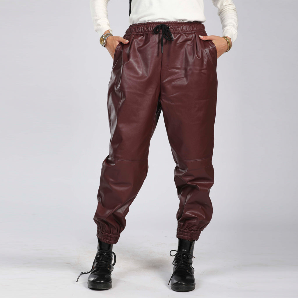 Trouser-Leather-BURGUNDY
