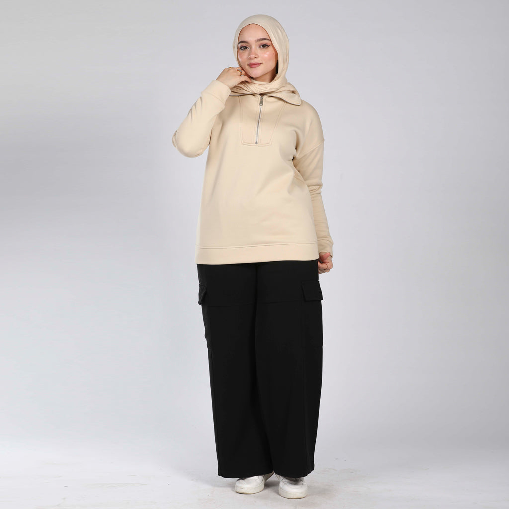 Sweatshirt-Melton-BEIGE