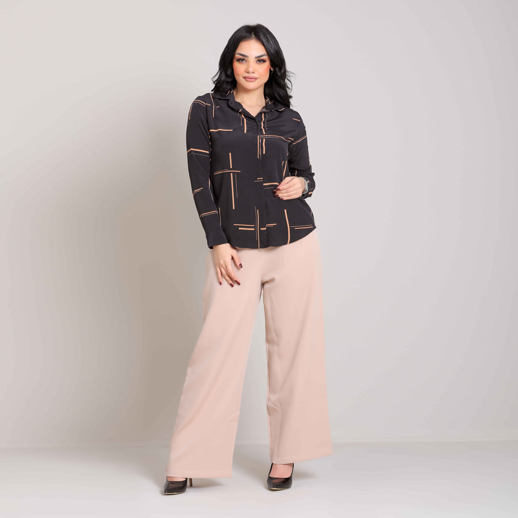 Trouser-Thick Crepe-BEIGE