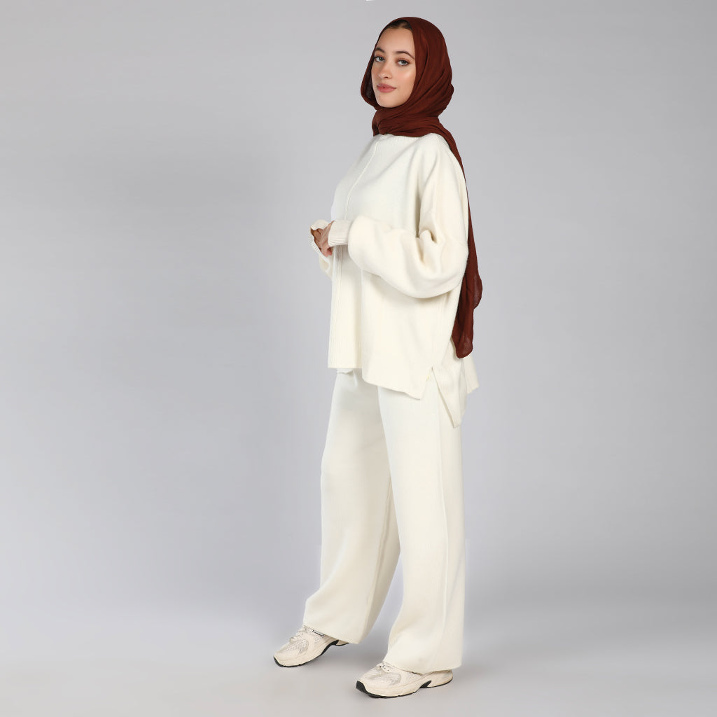 Trouser-Knit-OF WHITE