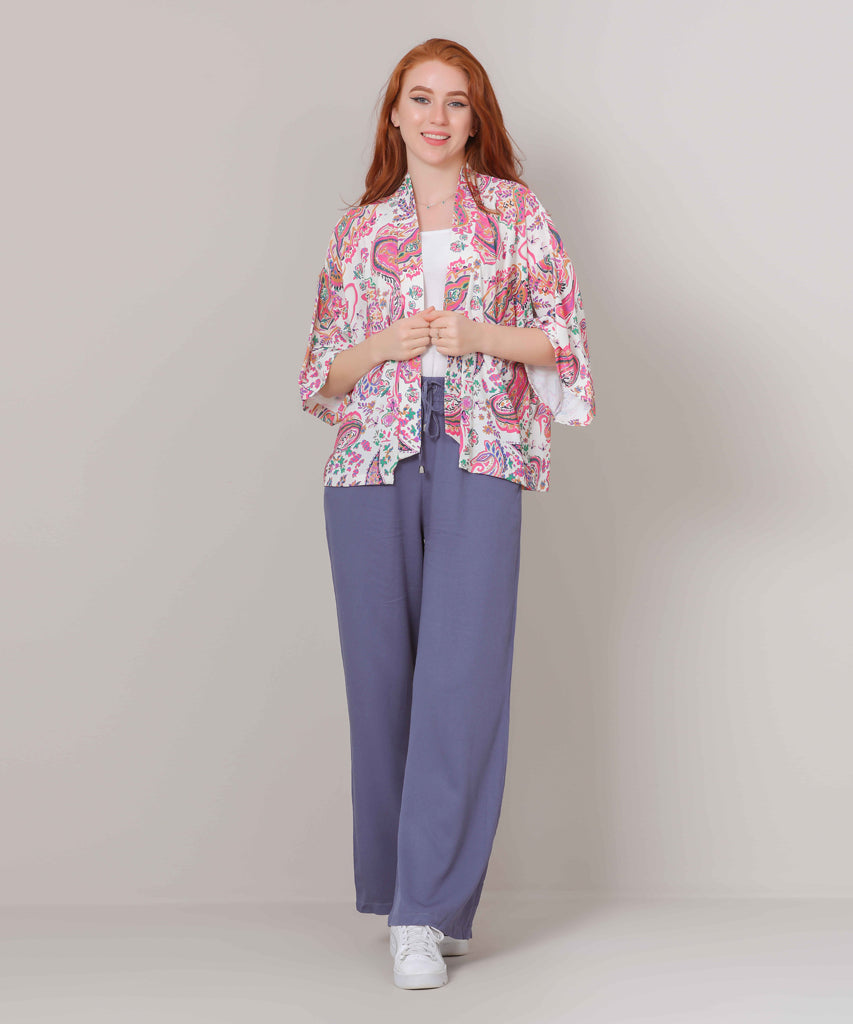 Pancho-Chiffon Crepe-FUSCHIA