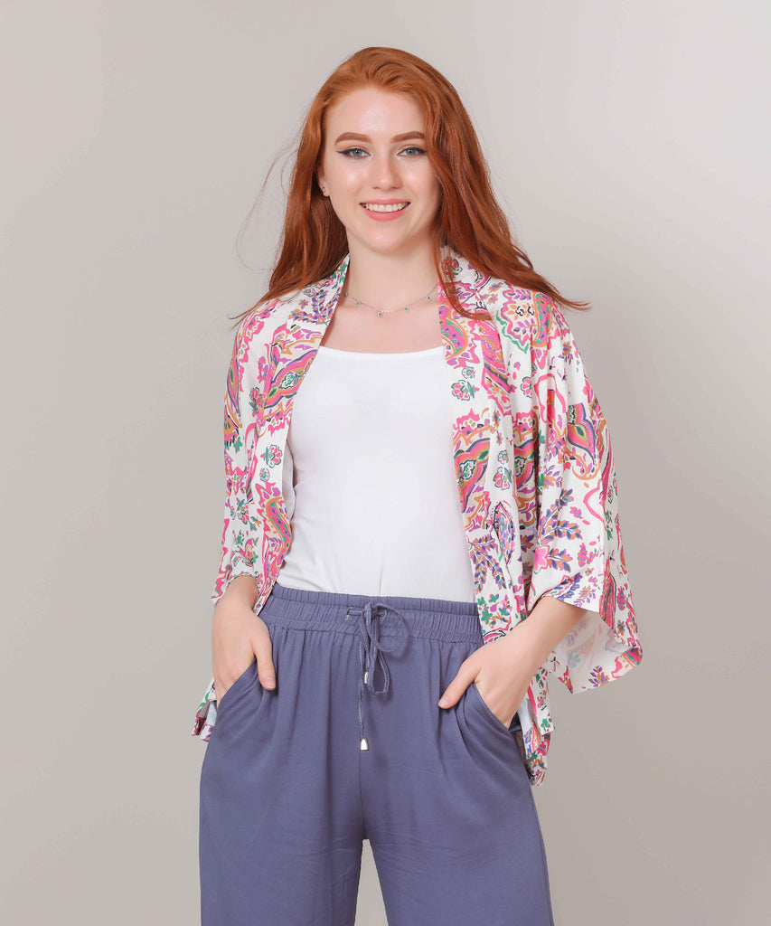 Pancho-Chiffon Crepe-FUSCHIA