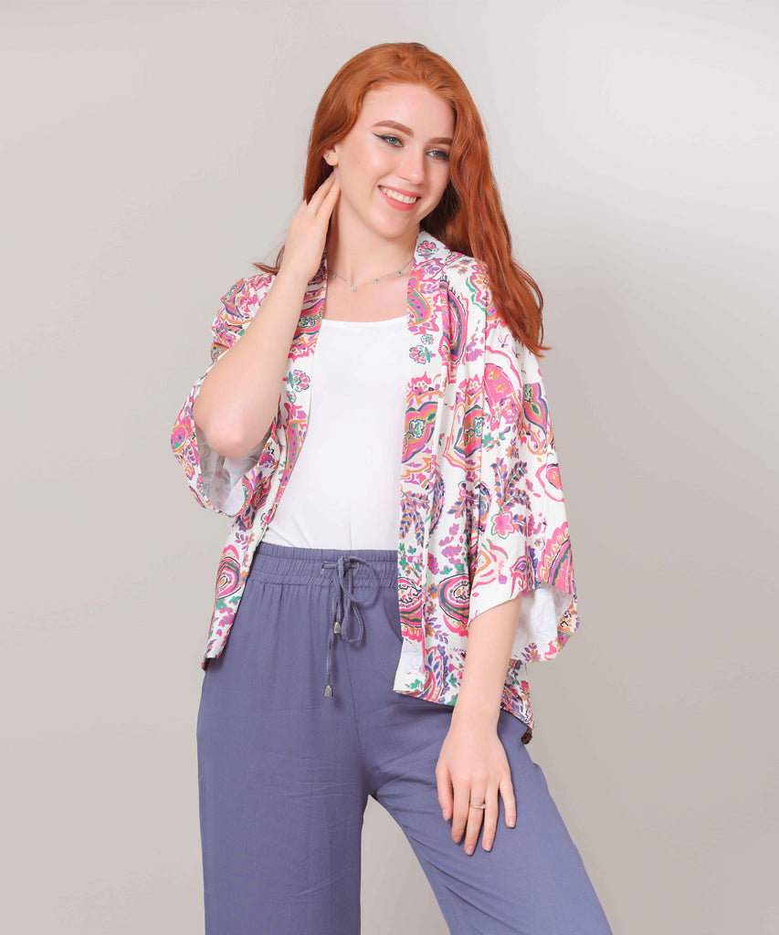 Pancho-Chiffon Crepe-FUSCHIA