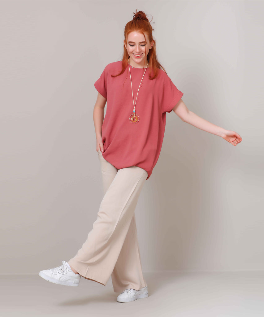 Blouse-Cotton Viscose-D ROSE