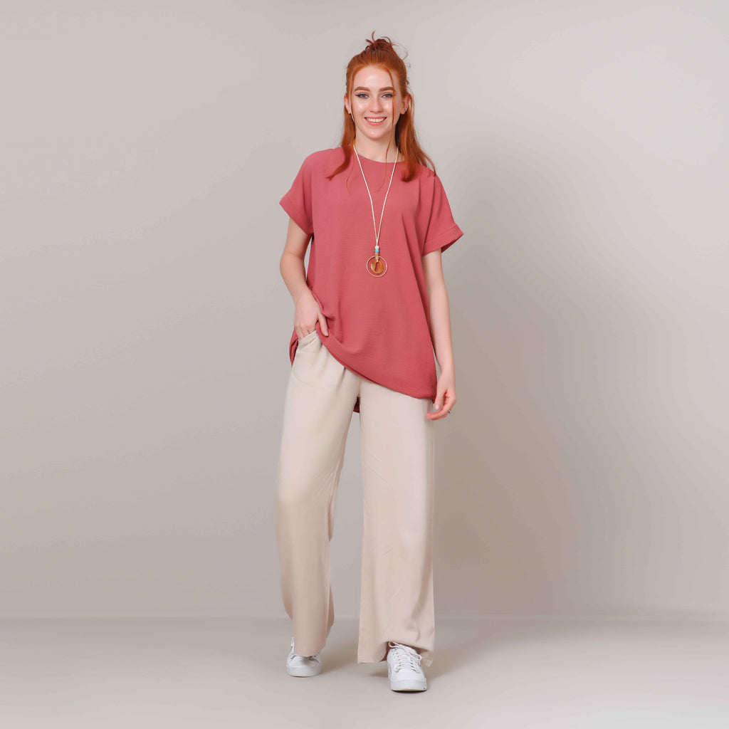 Blouse-Cotton Viscose-D ROSE