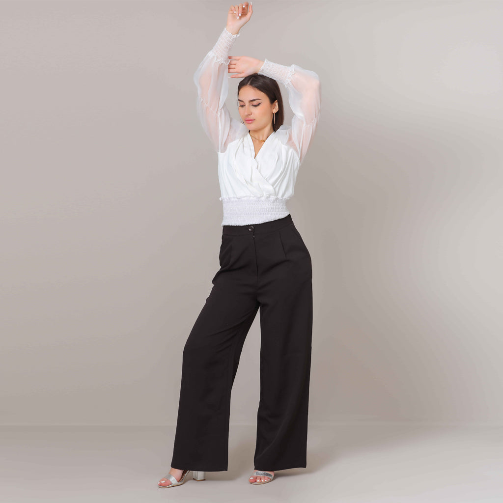 Trouser-Thick Crepe-BLACK