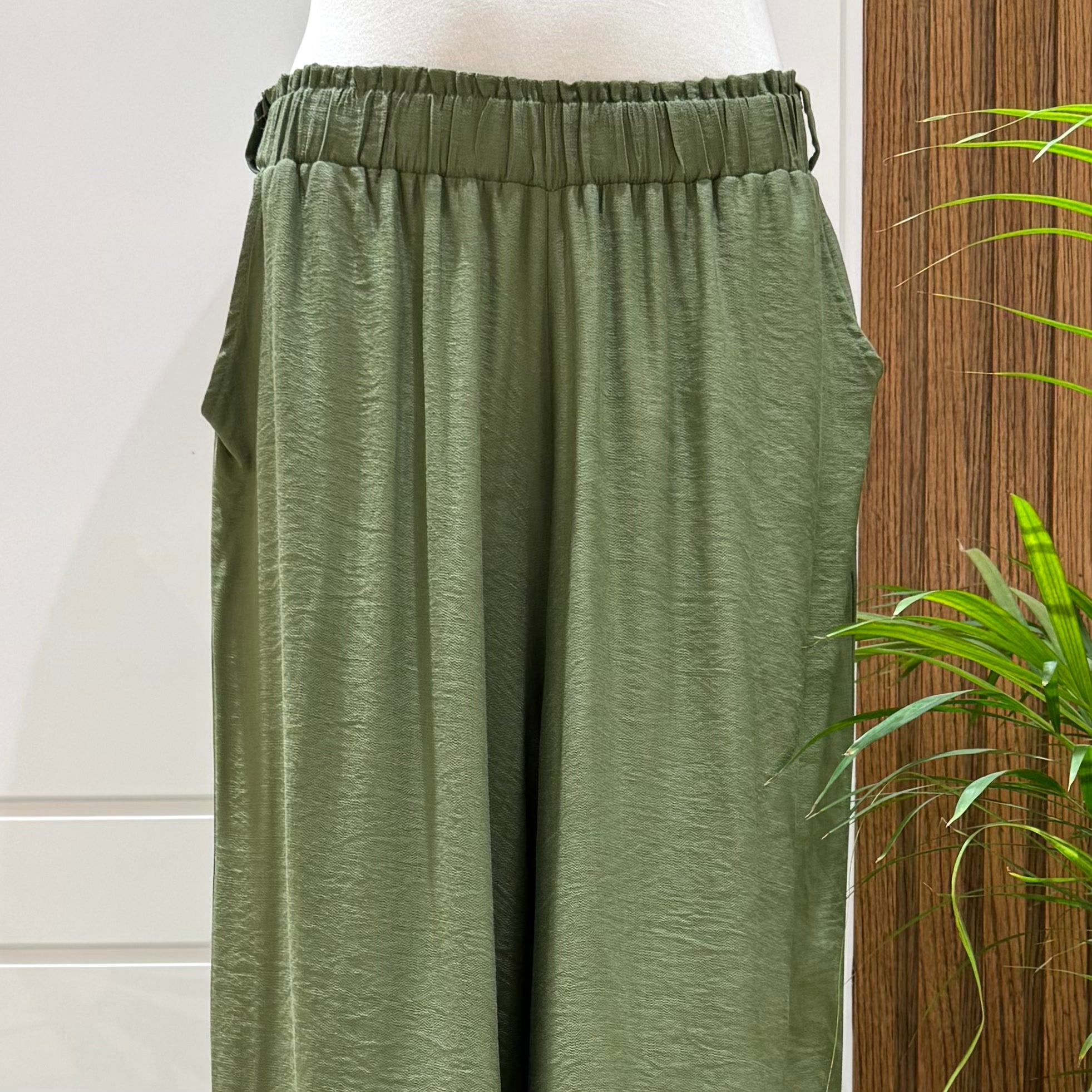 Trousers-Spanish Linen-Olive