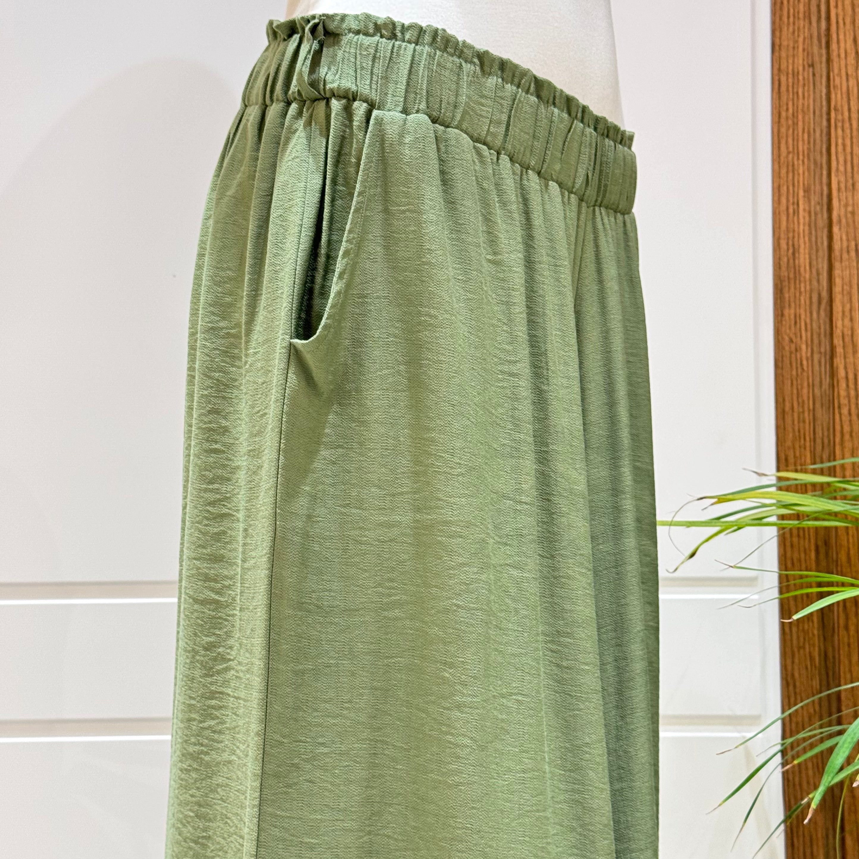 Trousers-Spanish Linen-Olive