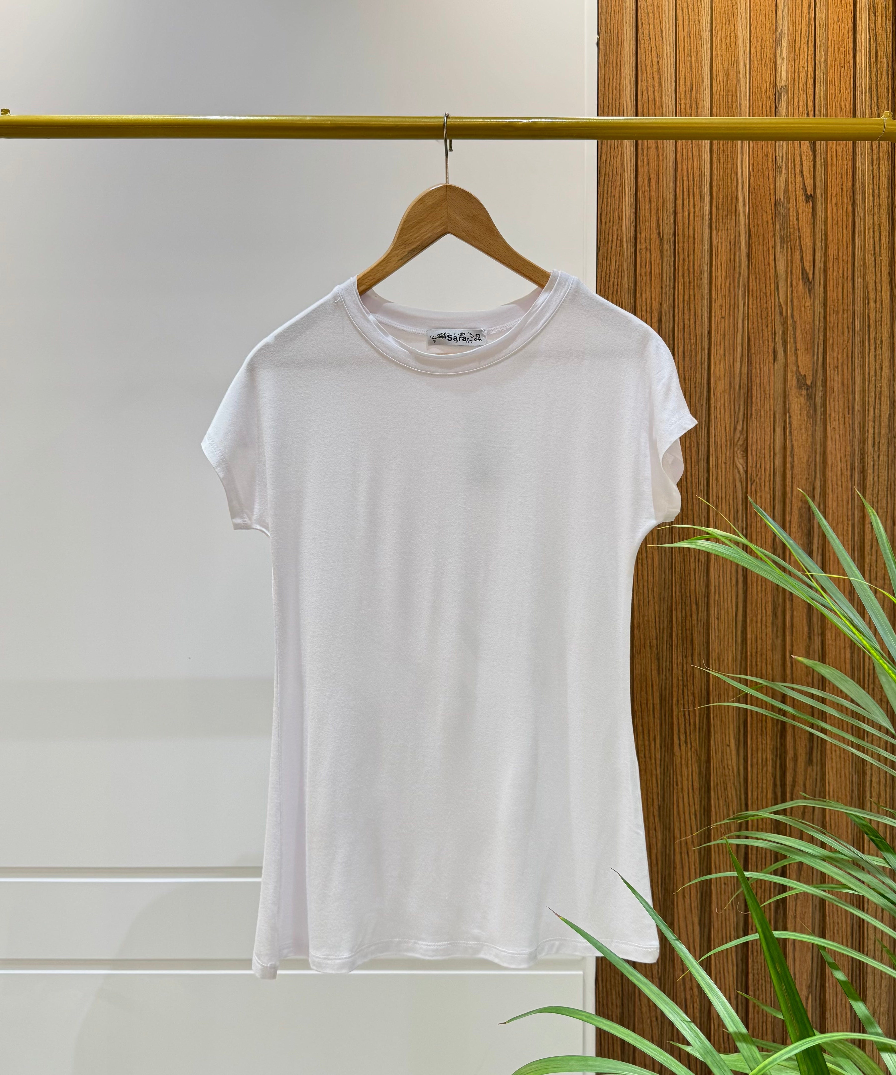 Basic Cotton T-Shirts-White