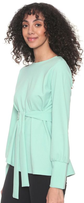 Blouse-Thick Crepe-GREEN