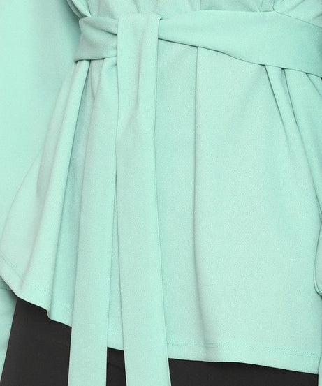 Blouse-Thick Crepe-GREEN