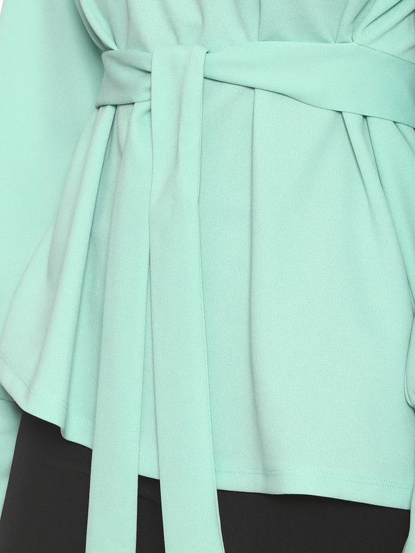 Blouse-Thick Crepe-GREEN