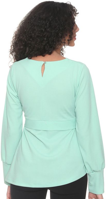 Blouse-Thick Crepe-GREEN