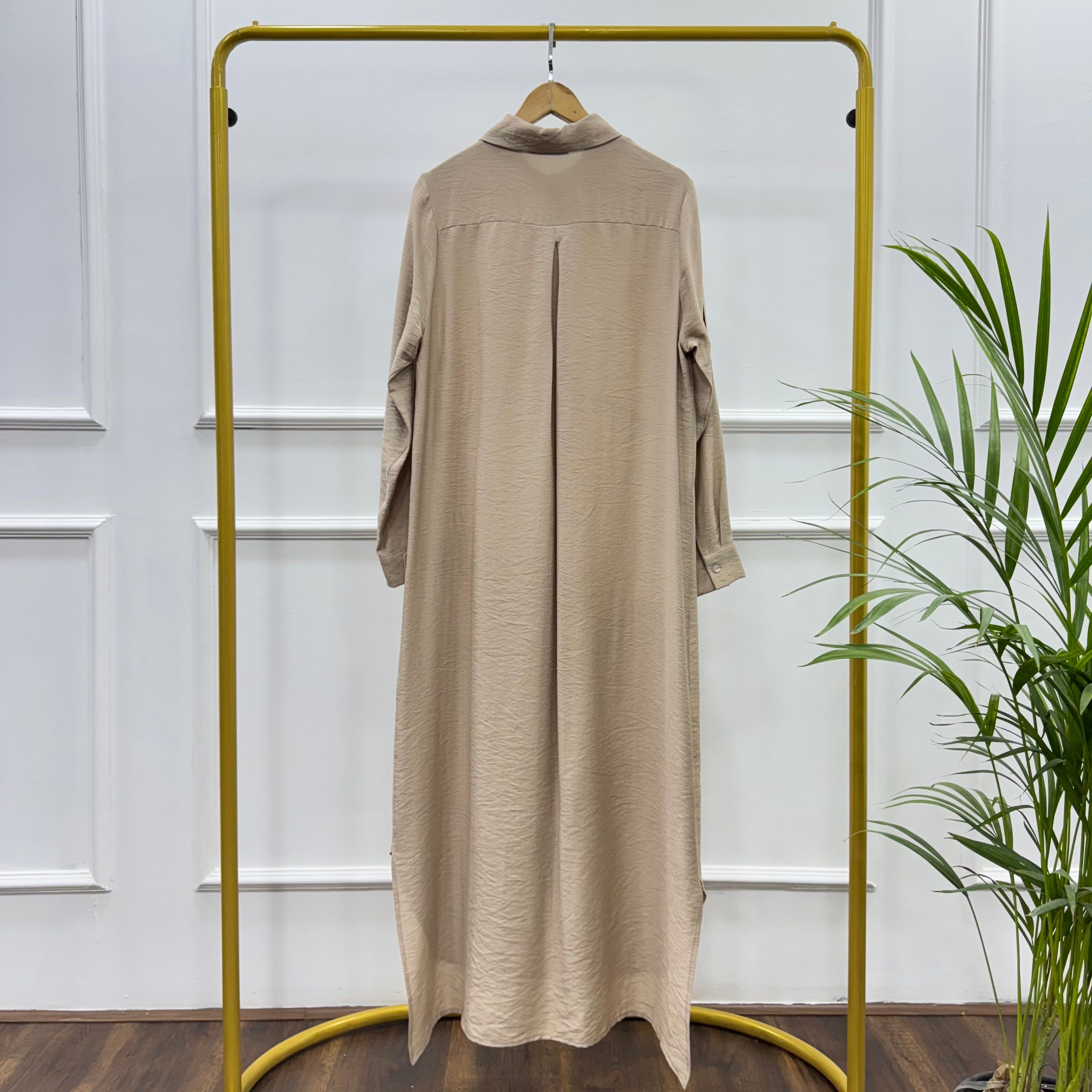 Versatile Long Tunic-Spanish Linen-Cafee
