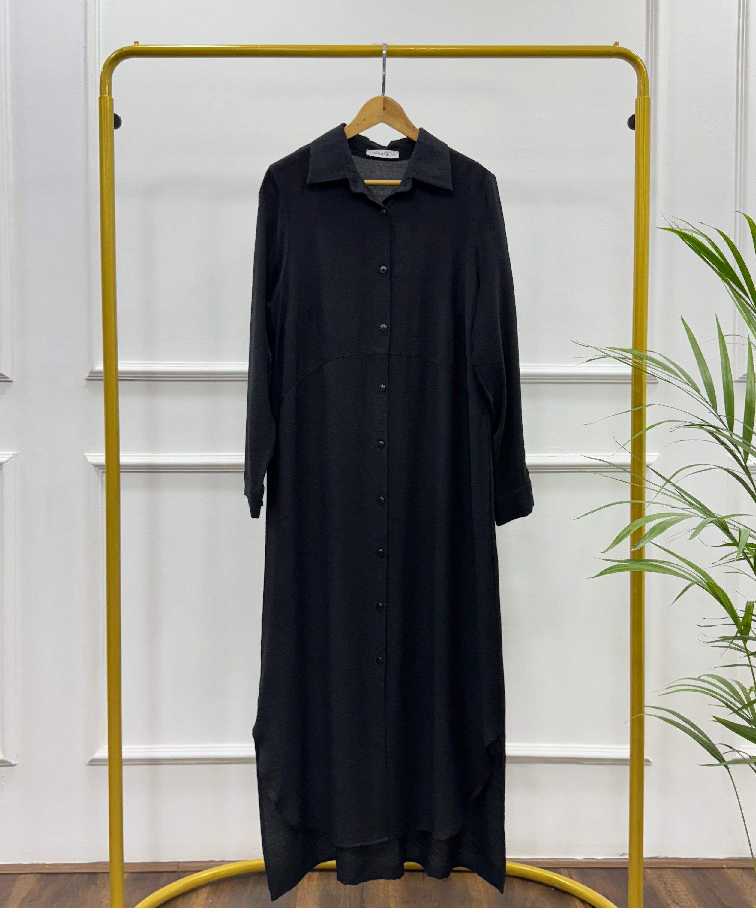 Versatile Long Tunic-Spanish Linen-Black
