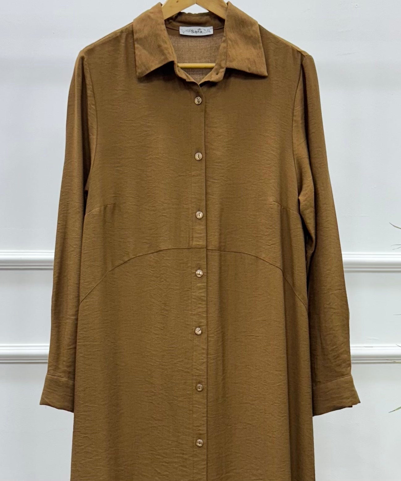 Versatile Long Tunic-Spanish Linen-Brown