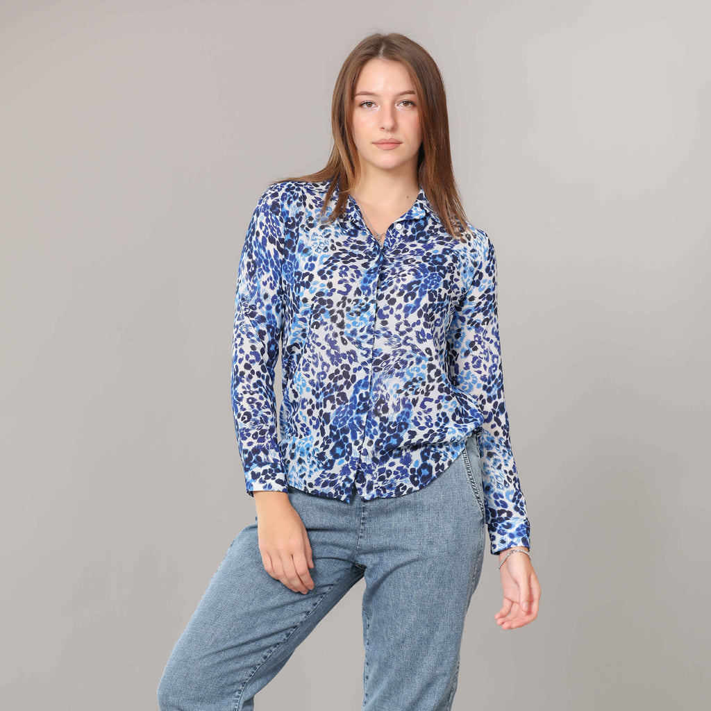 Shirt-Chiffon-BLUE