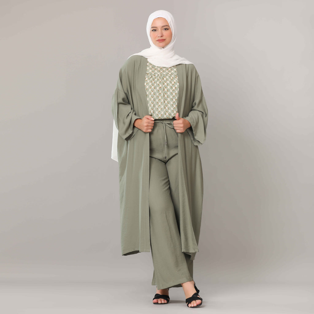 Trousers-Crepe-OLIVE