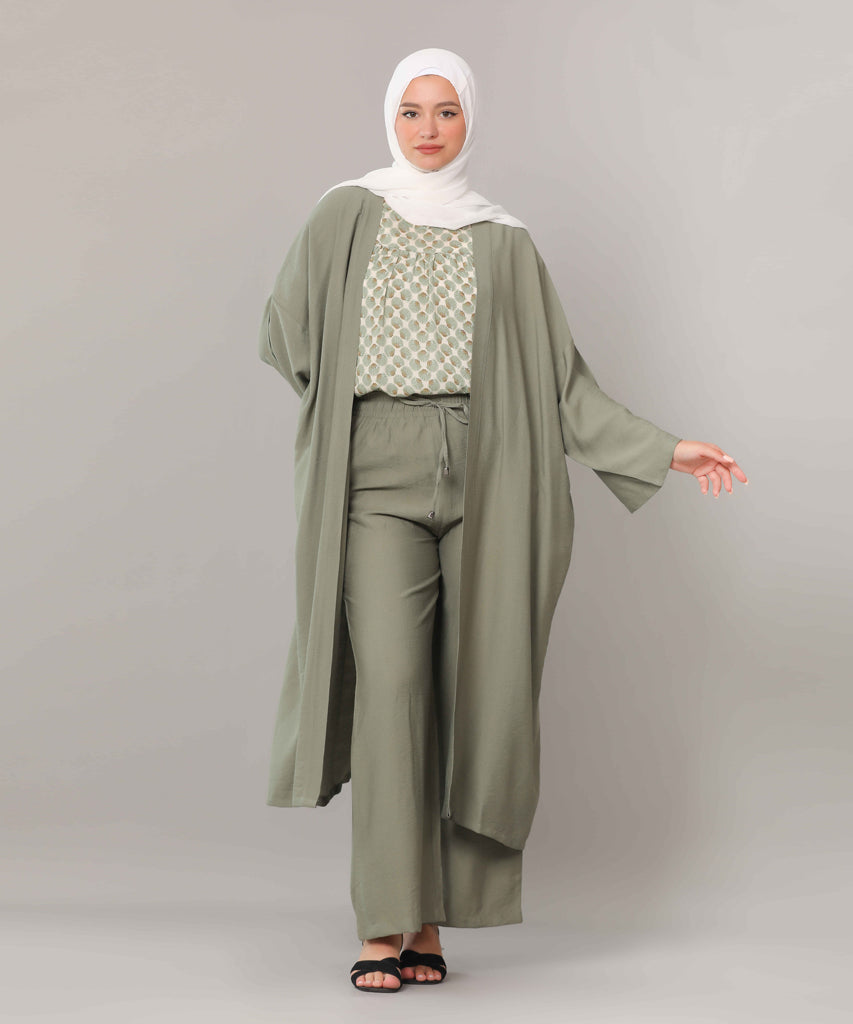 Trousers-Crepe-OLIVE