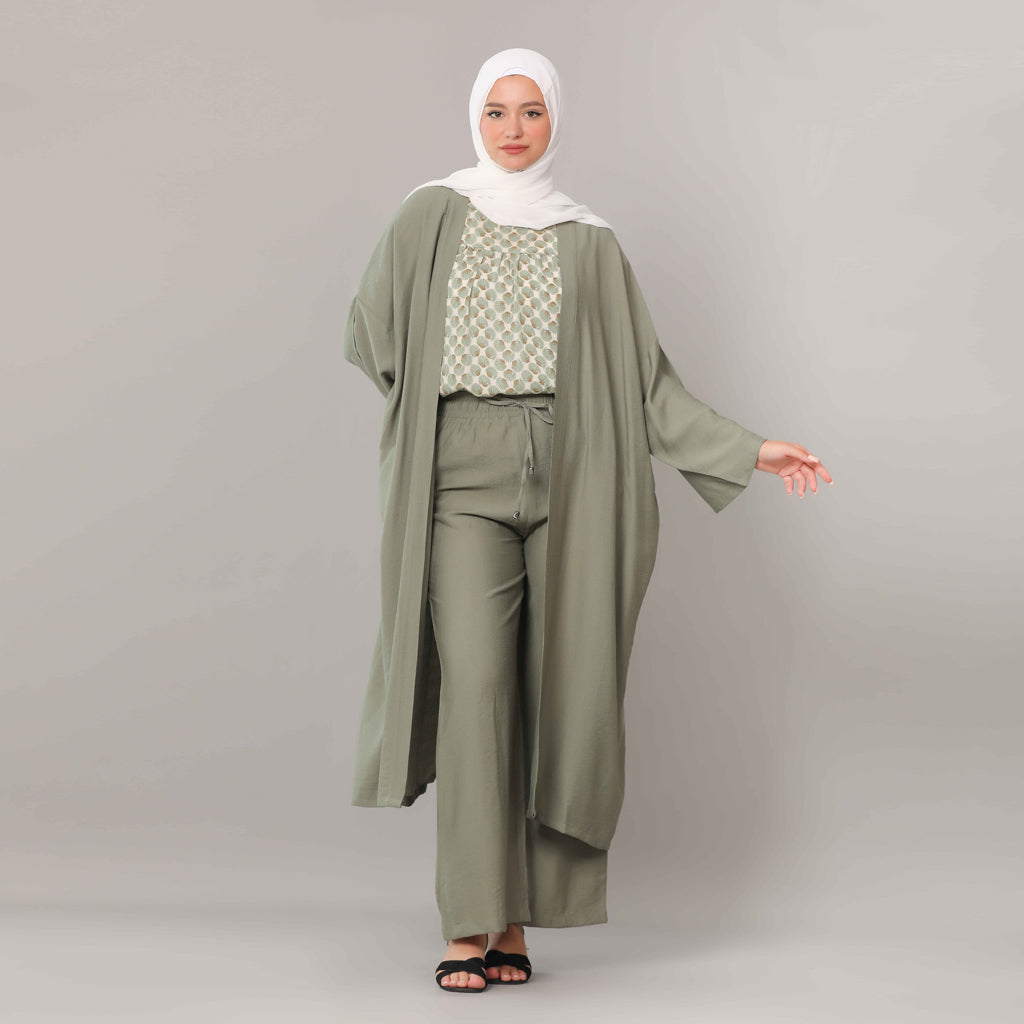 Trousers-Crepe-OLIVE