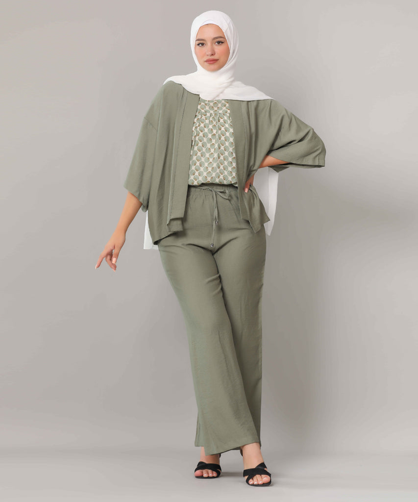 Trousers-Gabardine-OLIVE