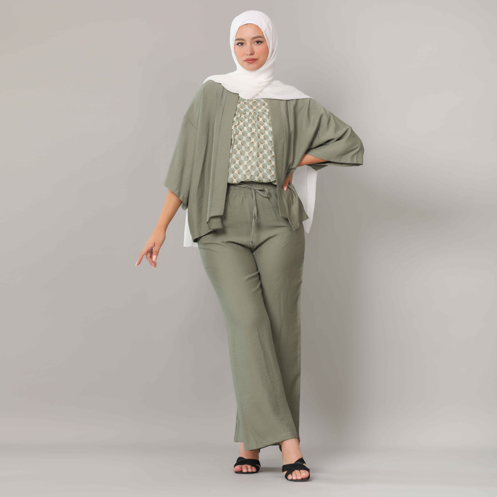 Trousers-Gabardine-OLIVE