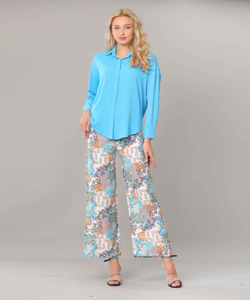 Shirt-Soft Armani-TURQUOIS