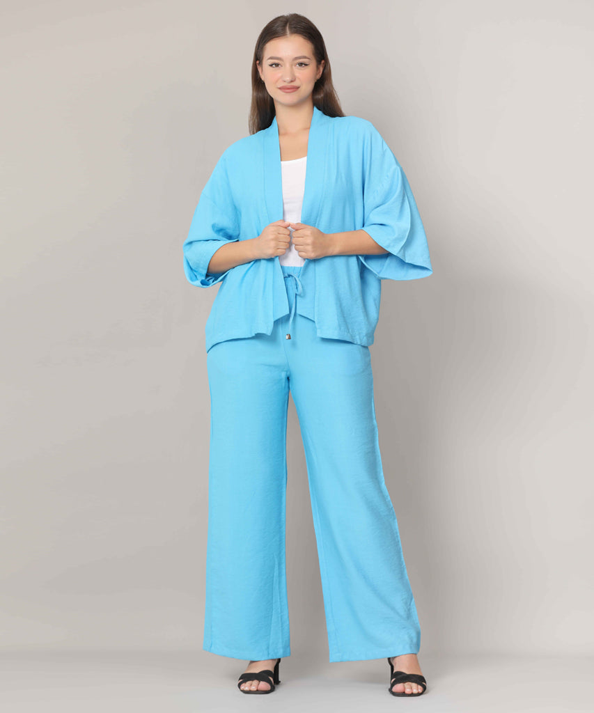 Cardigan-Cotton Viscose-TURQUOIS