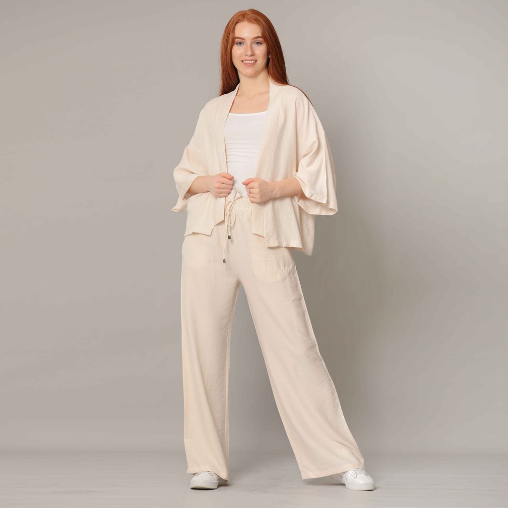 Cardigan-Cotton Viscose-BEIGE