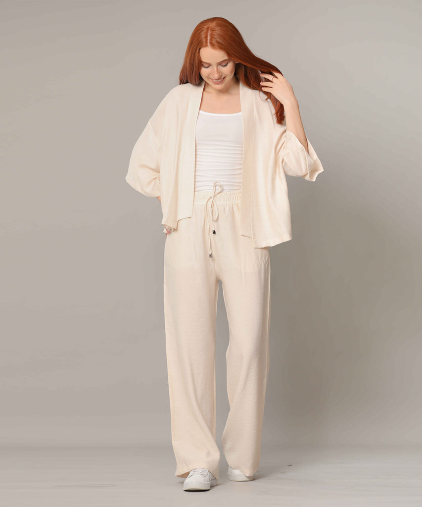 Cardigan-Cotton Viscose-BEIGE