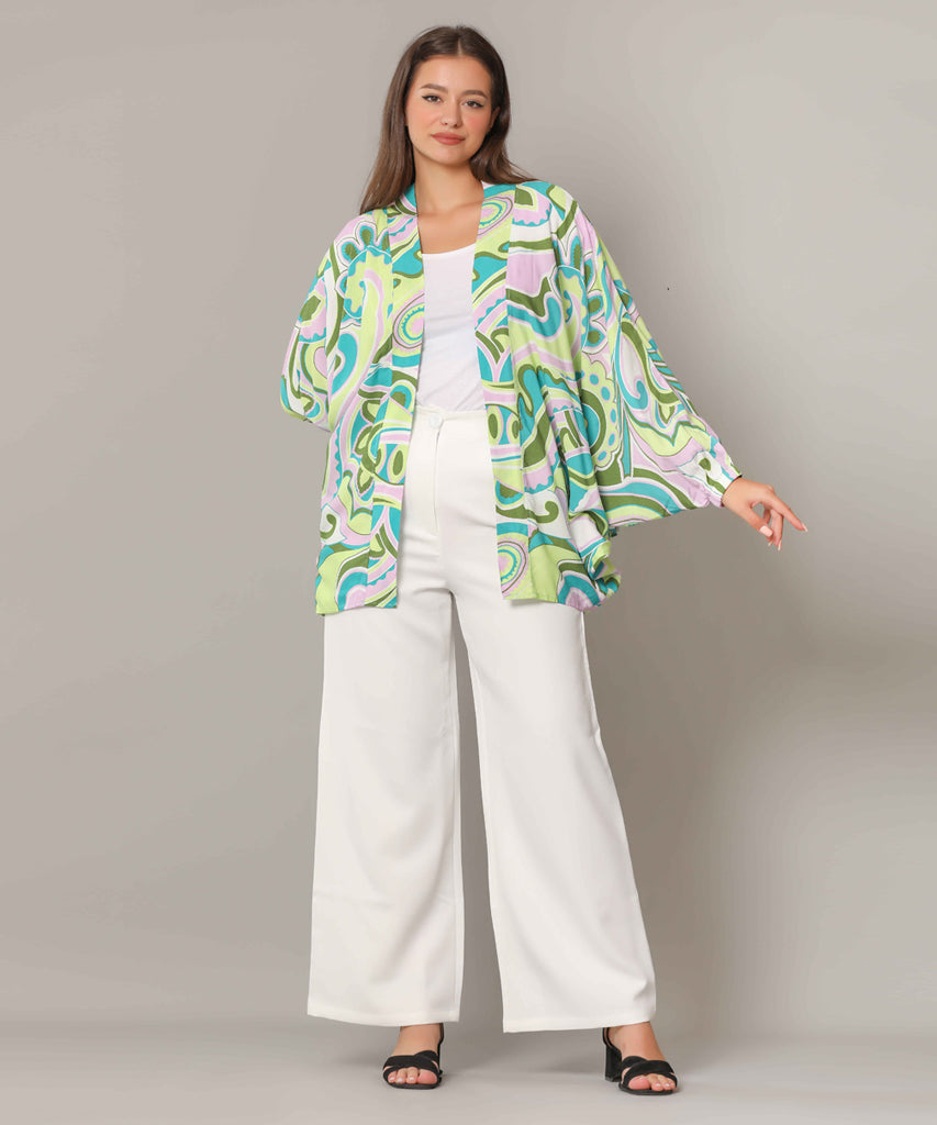 Trouser-Thick Crepe-OF WHITE