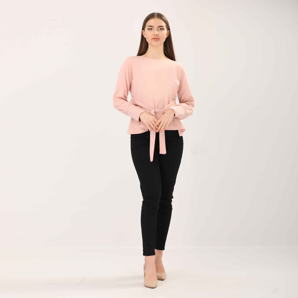 Blouse-Thick Crepe-ROSE